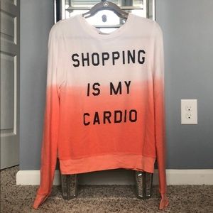 Wildfox Couture Shopping Cardio baggy jumper xs